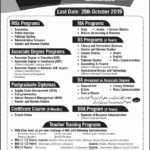 AIOU Autumn Admission 2020 For BS BA Post Graduate Programs Apply