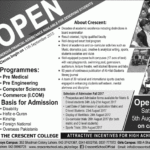 Crescent College School Lahore Admission 2022 Form Download