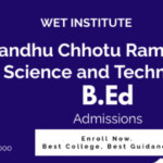 DCRUST BEd Admission 2022 MDU B Ed Admissions Open