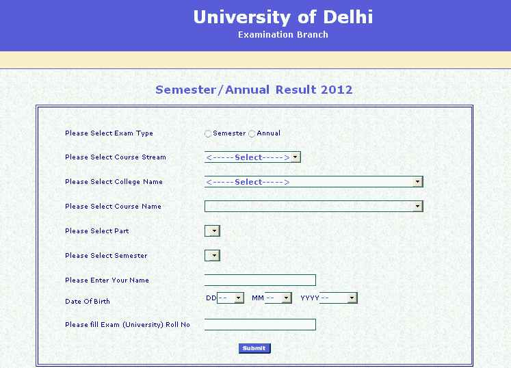 Delhi University Results BA Programme Correspondence 2020 2021 2022 MBA