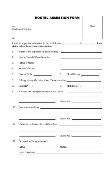 FREE 50 Admission Forms In PDF MS Word