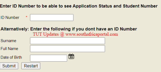 How To Successfully Track TUT Application Status 2023 Online South