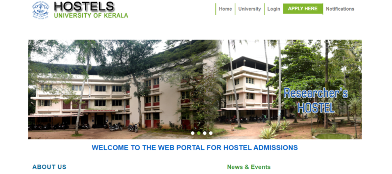 Kerala University Hostel Admission 2023 Hostel keralauniversity