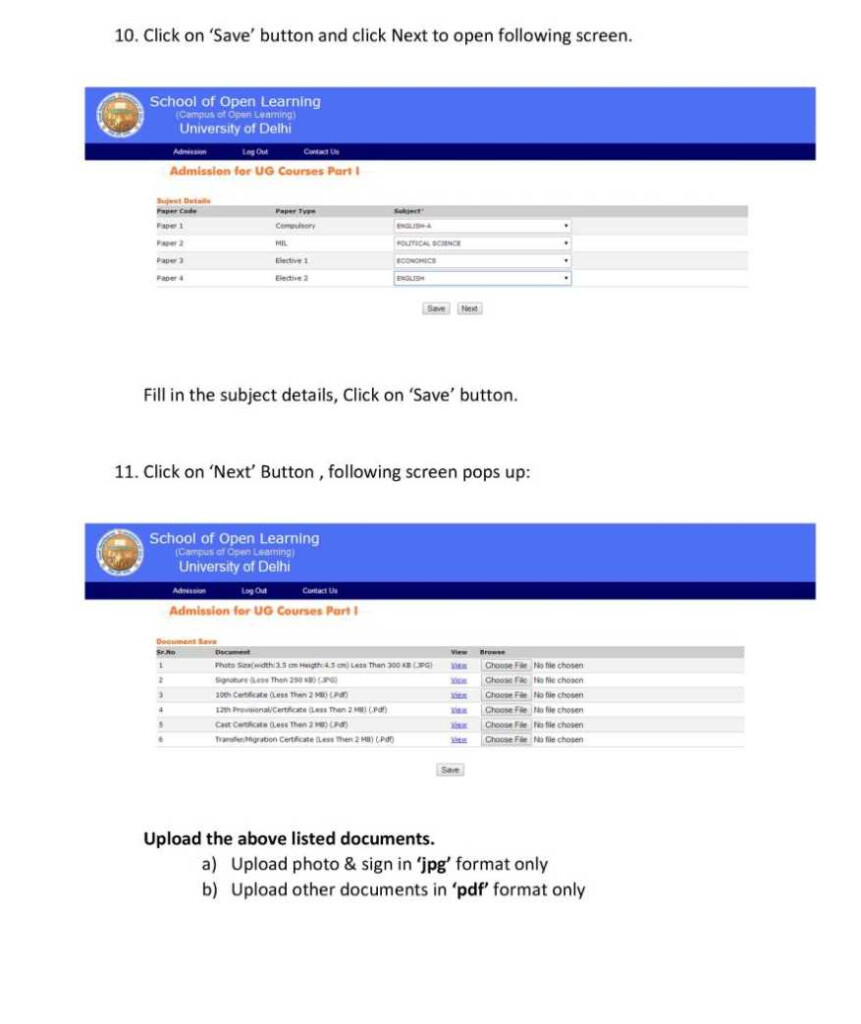 Online Admission In DU SOL 2022 2023 Student Forum