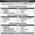 Quaid I Azam University Admission Form 2022 Admission Form