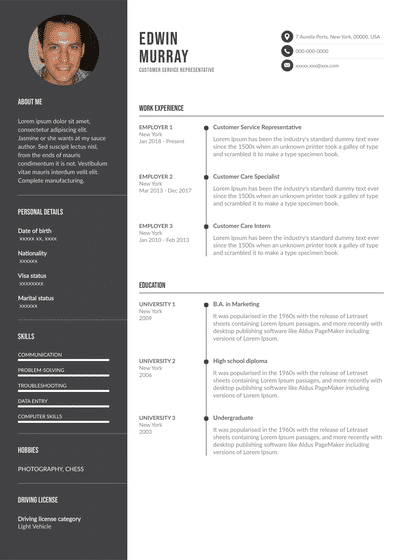 Sample Customer Service Resumes Resume Example