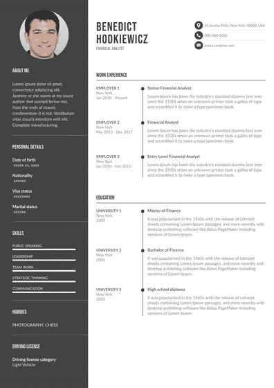 Sample Resume For Financial Analyst Resume Example