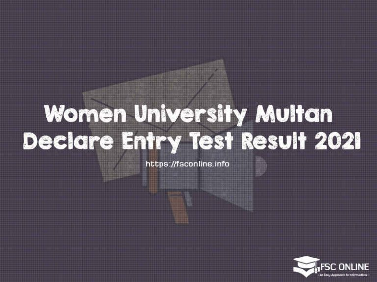 Women University Multan Declare Entry Test Result 2021