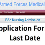 AFMC Nursing Application Form 2022 Last Date Afmc nic in BSc Nursing