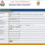 Bhu Online Admission Form For B Com Admission Form