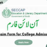 Claim Form For College Admission 2023 Seccap Real Study