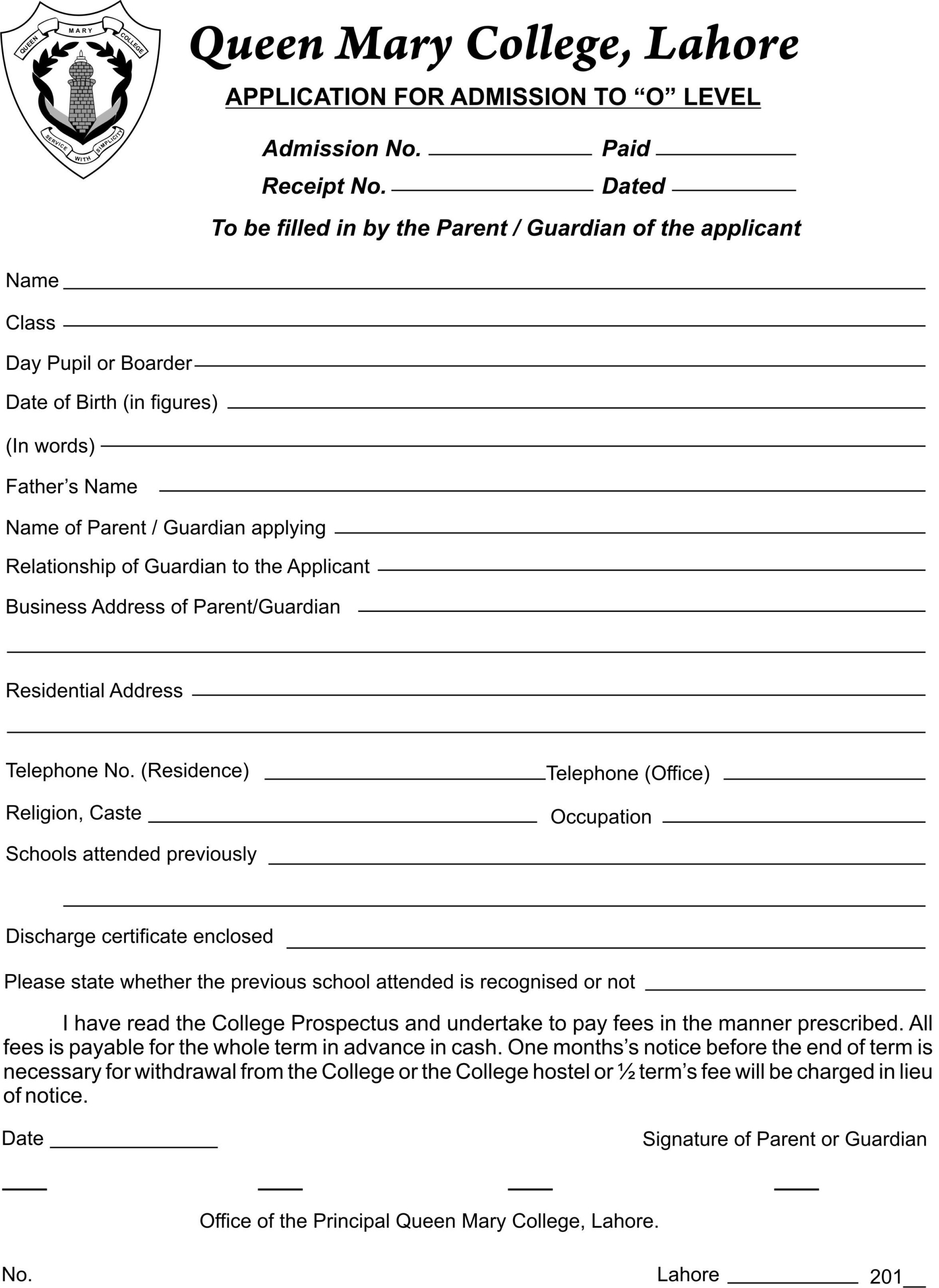 College Admission Form Sample 14 Fix Ablez College Admission