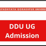 DDU UG Admission 2022 Application Form Gorakhpur University