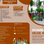 DN College Hisar Merit List 2022 Cut Off List Admission Form Out
