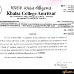 Online Admission Form Khalsa College Admission Form