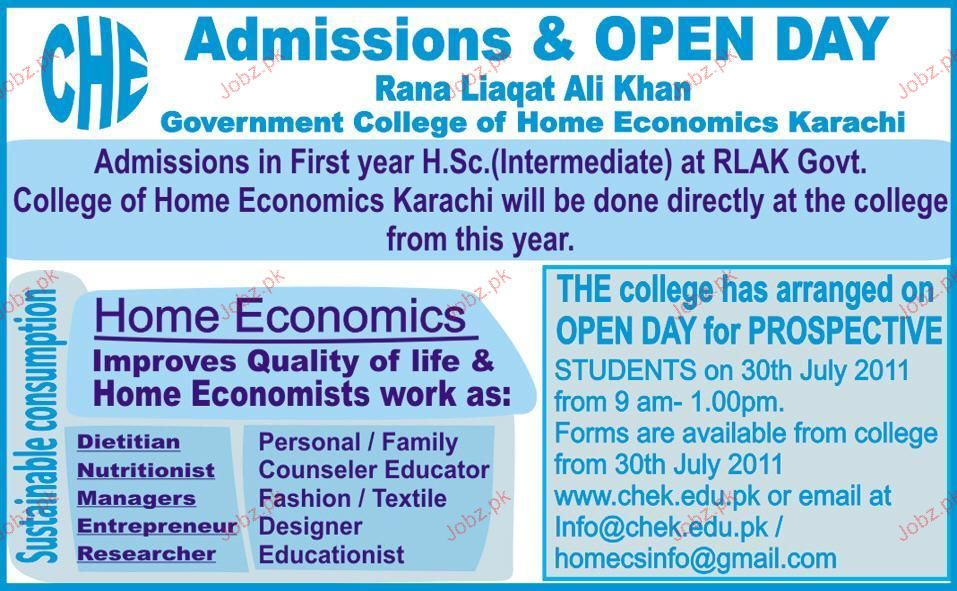 Rana Liaquat Ali Khan College Admission Form Admission Form