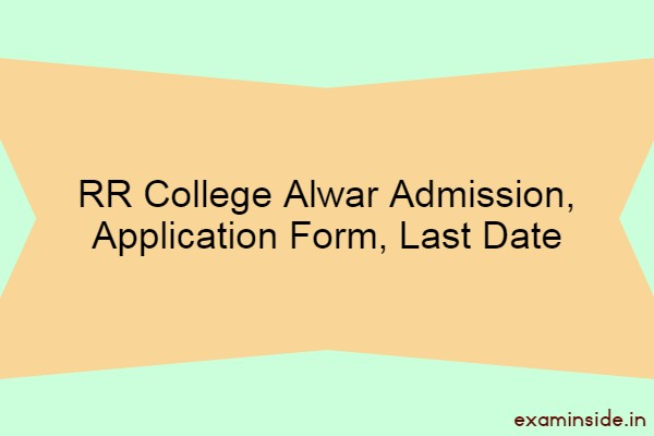 Rr College Alwar Admission Form 2022 Admission Form