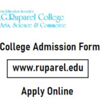 Ruparel College Admission Form 2022 Admission Form