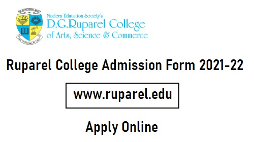 Ruparel College Admission Form 2022 Admission Form