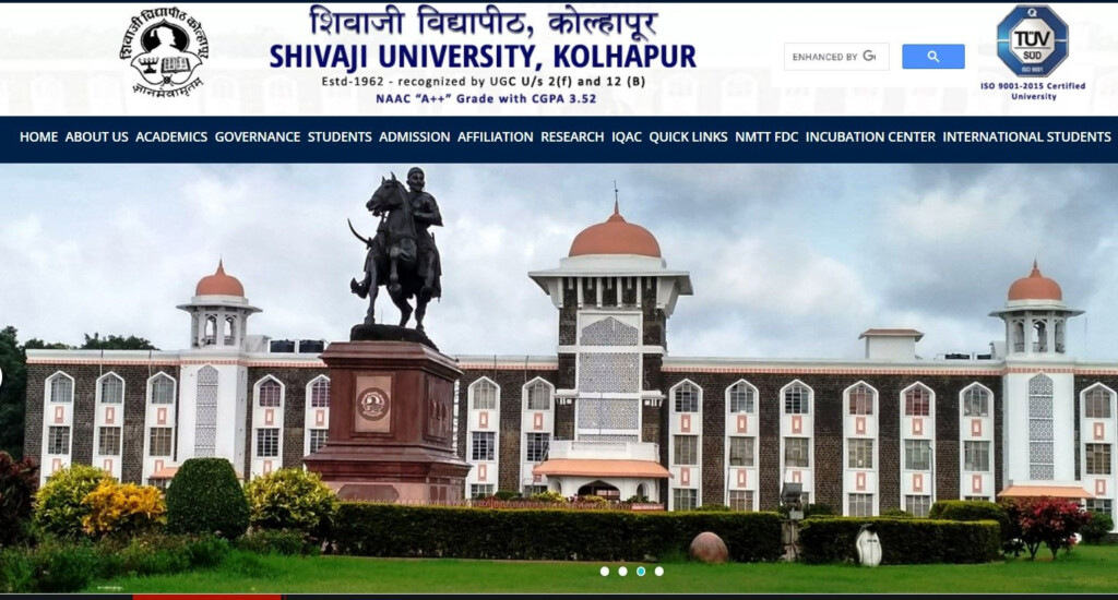 Shivaji University Admission PhD Progrmme 2022 23 In 2022 University 