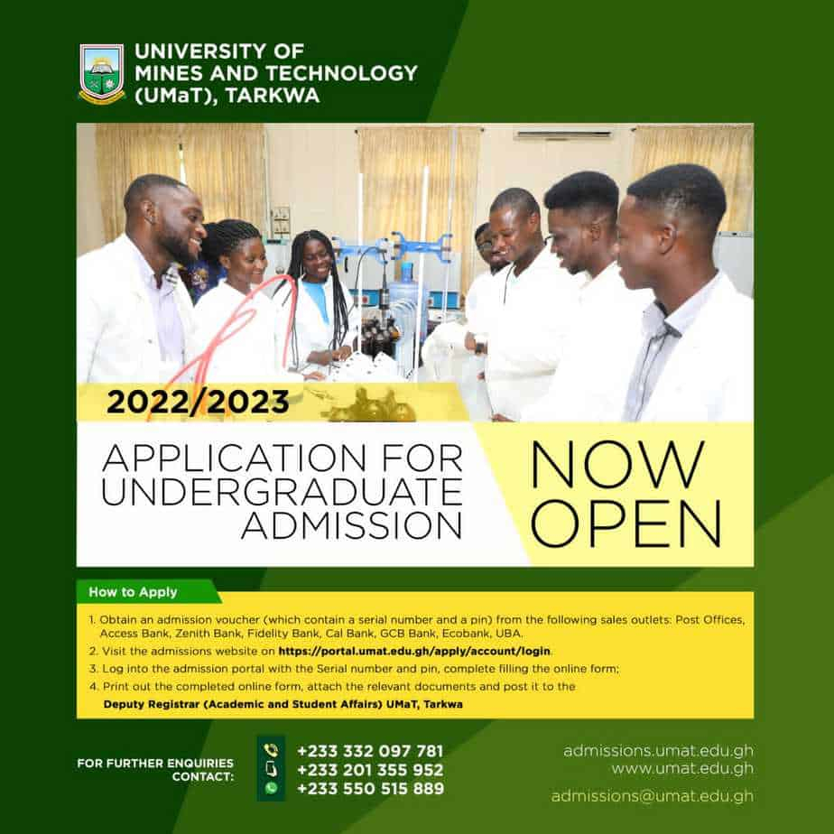 UMaT 2022 2023 Online Admission Forms Apply Here