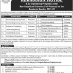 University Of Engineering Technology Peshawar Admissions 2021