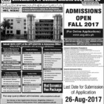 University Of Gujrat UOG Lahore Admissions 2017 Fall BS MS Online