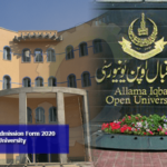 Allama Iqbal Open University Admission 2020 www aiou edu pk