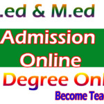 B ed M ed Apply Online Free University Admission