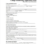 FREE 10 Sample Scholarship Forms In PDF MS Word