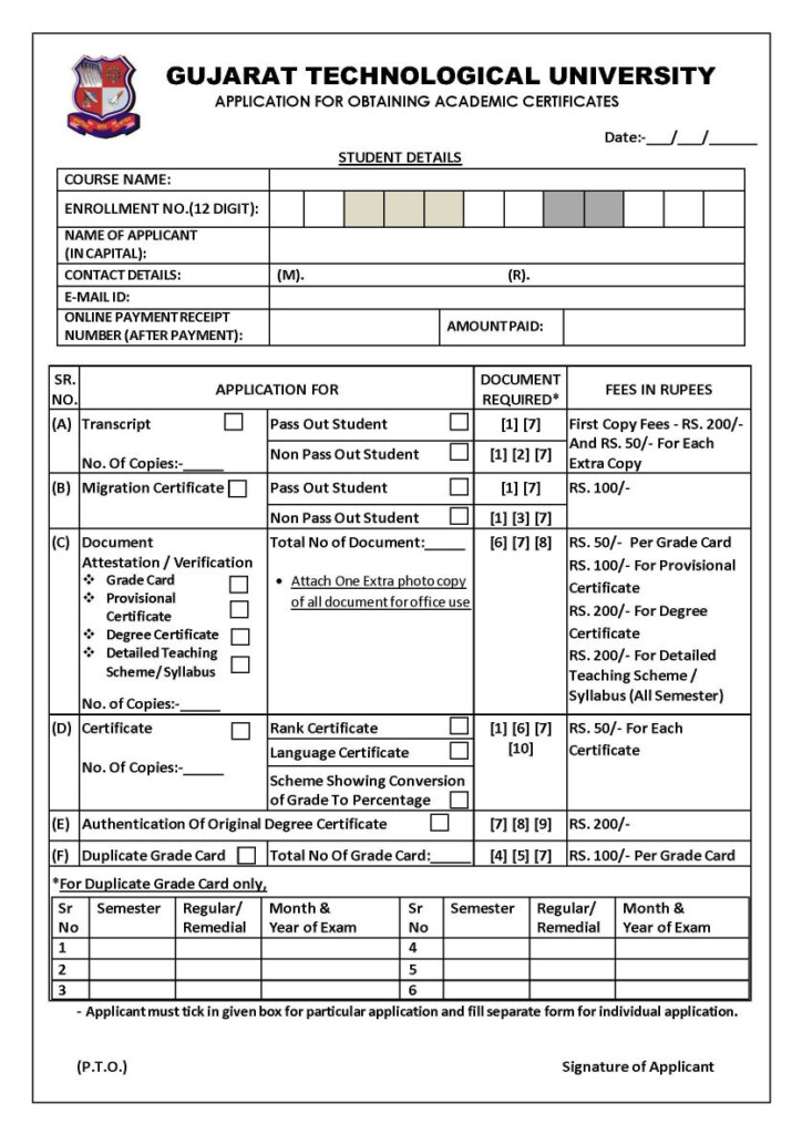 How To Get Transcript From Gujarat Technological University 2022 2023 