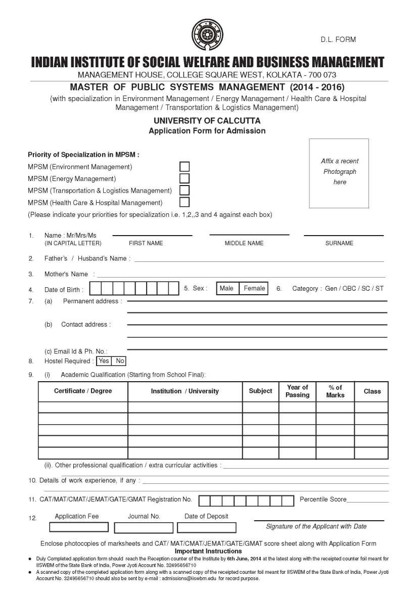 IISWBM MBA In Hospital Management 2022 2023 EduVark