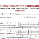 IT COM COMPUTER EDUCATION Admission Forms