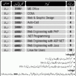 Punjab University PUCIT IT Short Courses Admission 2023