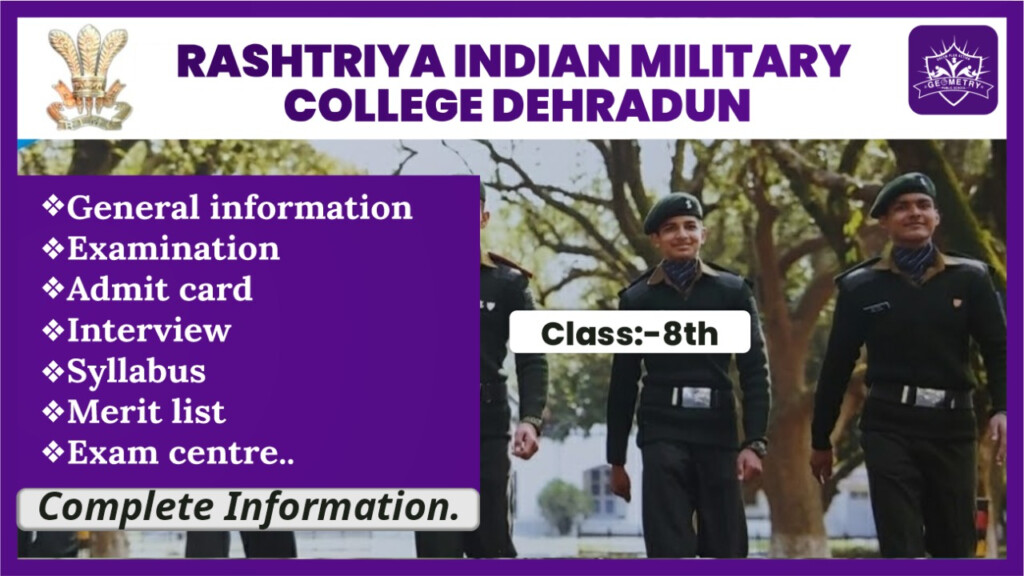 Rashtriya Indian Military College Dehradun Admission Process