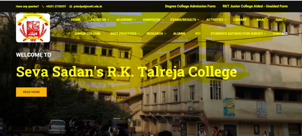 RKT College Merit List 2022 Cut Off List FYJC Admission