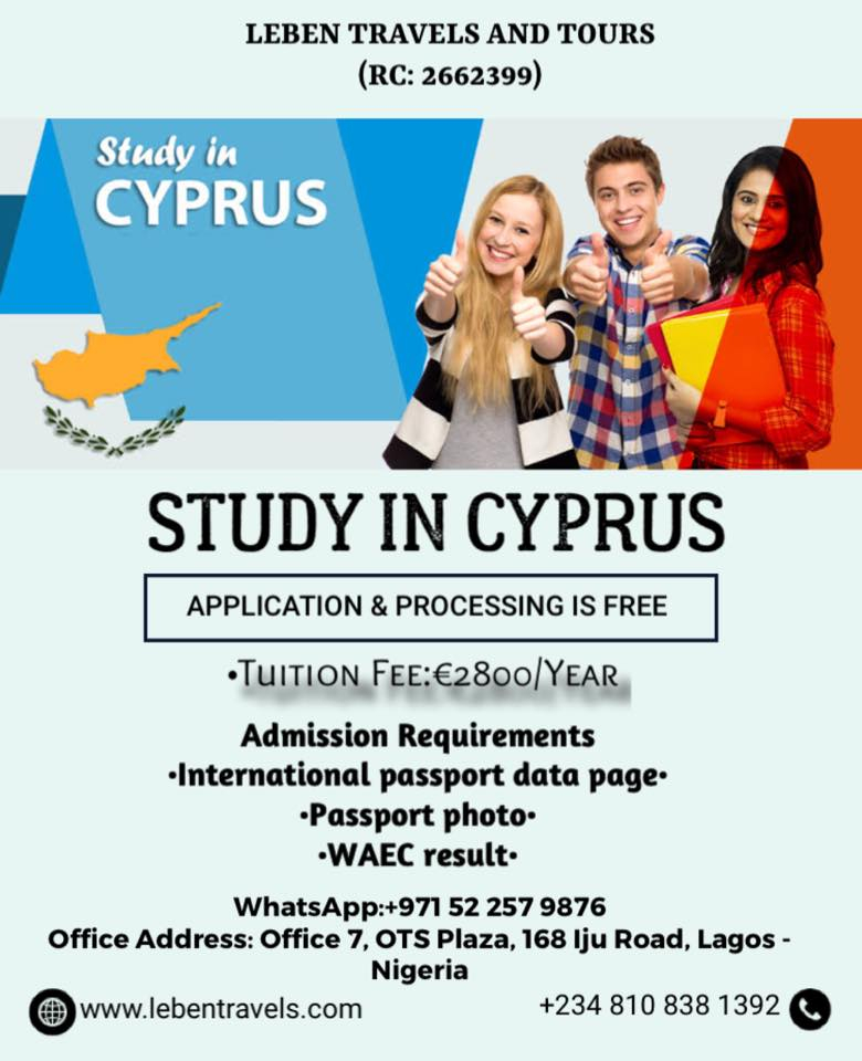 Study In Cyprus Leben Travels And Tours