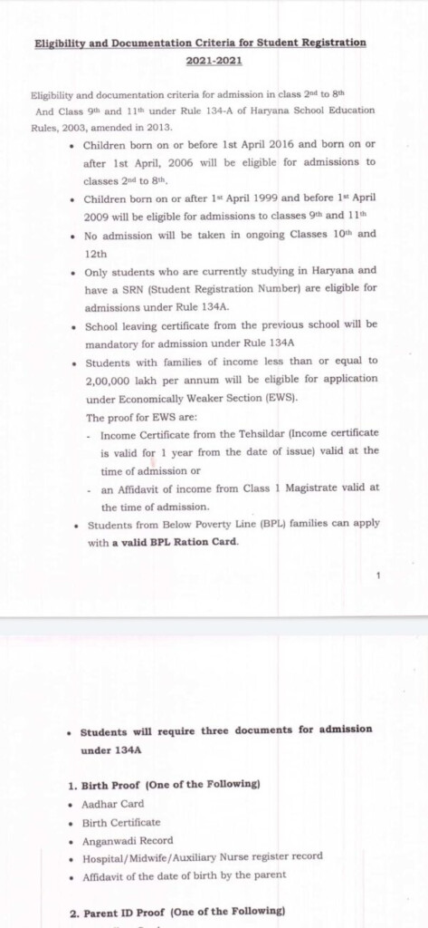 134a Form Documents Required 2022