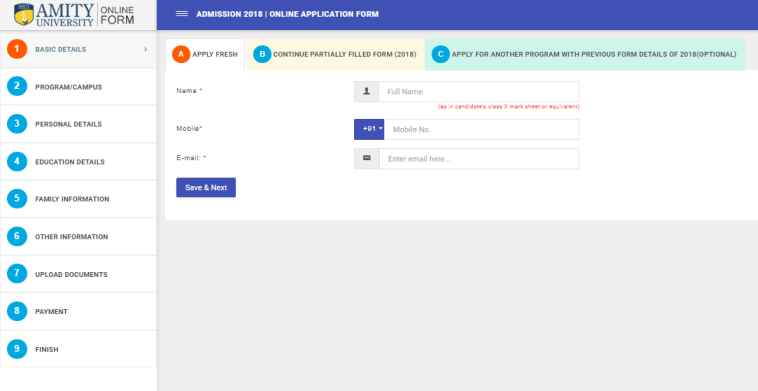 Amity University Admission Form 2021 2022 Student Forum