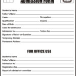 ARIP HIGH SCHOOL ADMISSION FORMS