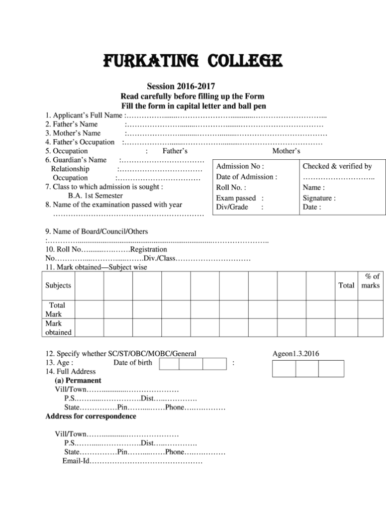 Ba Admission Form Punjab University Private Students Last Date