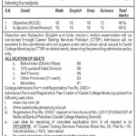 Cadet College Class 7th Admissions 2020 Result pk