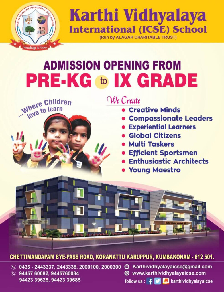 Contact Us Karthi Vidhyalaya International ICSE School