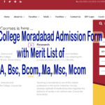 Hindu College Moradabad Admission Form 2023 Admission Form