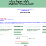 Jawahar Navodaya Vidyalaya Admission Form 2019 20 Class 6th Online