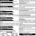 LAST DATE OF ADMISSION IN UNIVERSITY OF WAH