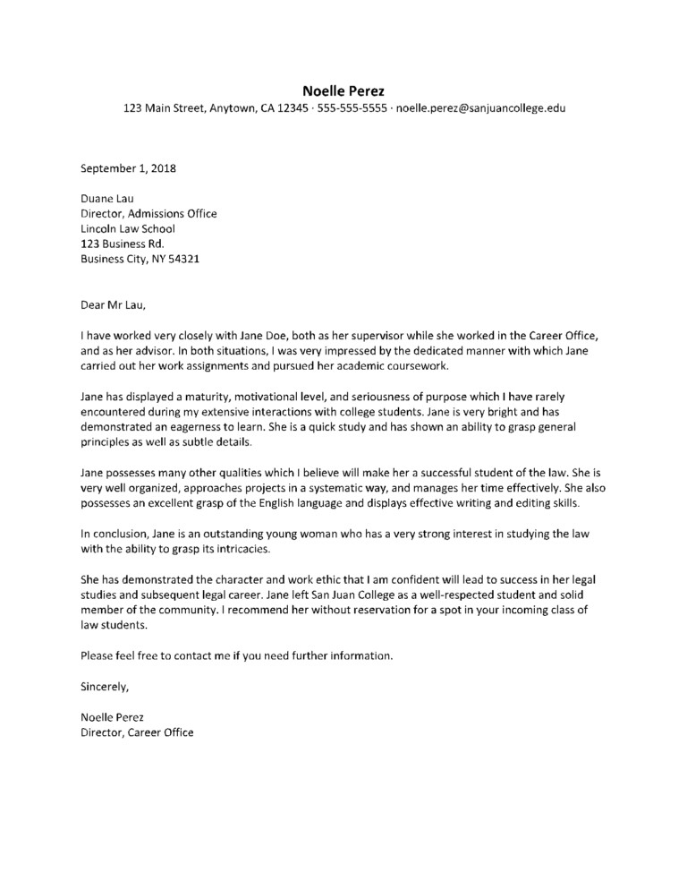 Law School Admissions Council Letter Of Recommendation Form ...