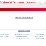 MDS University Exam Form 2022 2023 EduVark