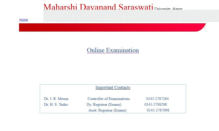 MDS University Exam Form 2022 2023 EduVark