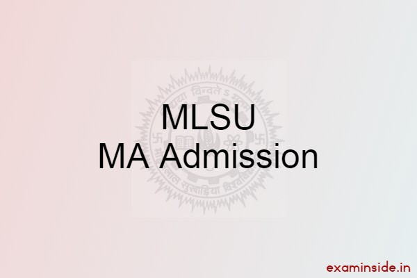 MLSU MA Admission 2022 Online Form Fees Last Date ExamInside